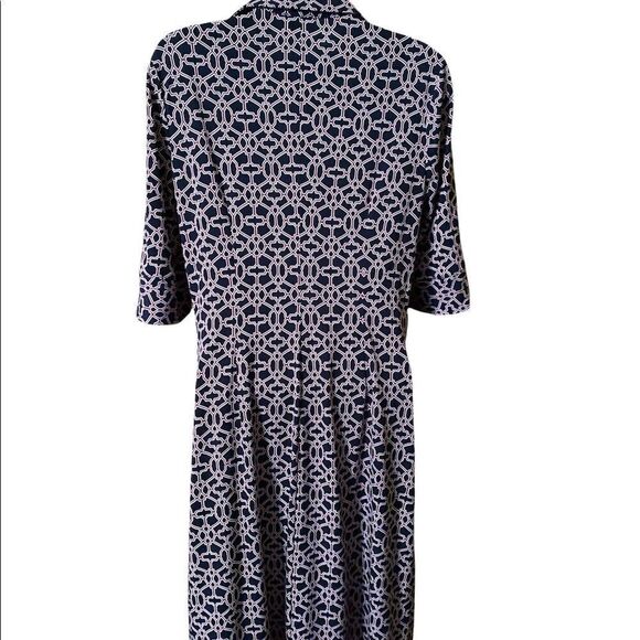 Laundry by Shelli Segal Geometric Print Button-Down Dress Women’s Size 6 - Picture 2 of 7